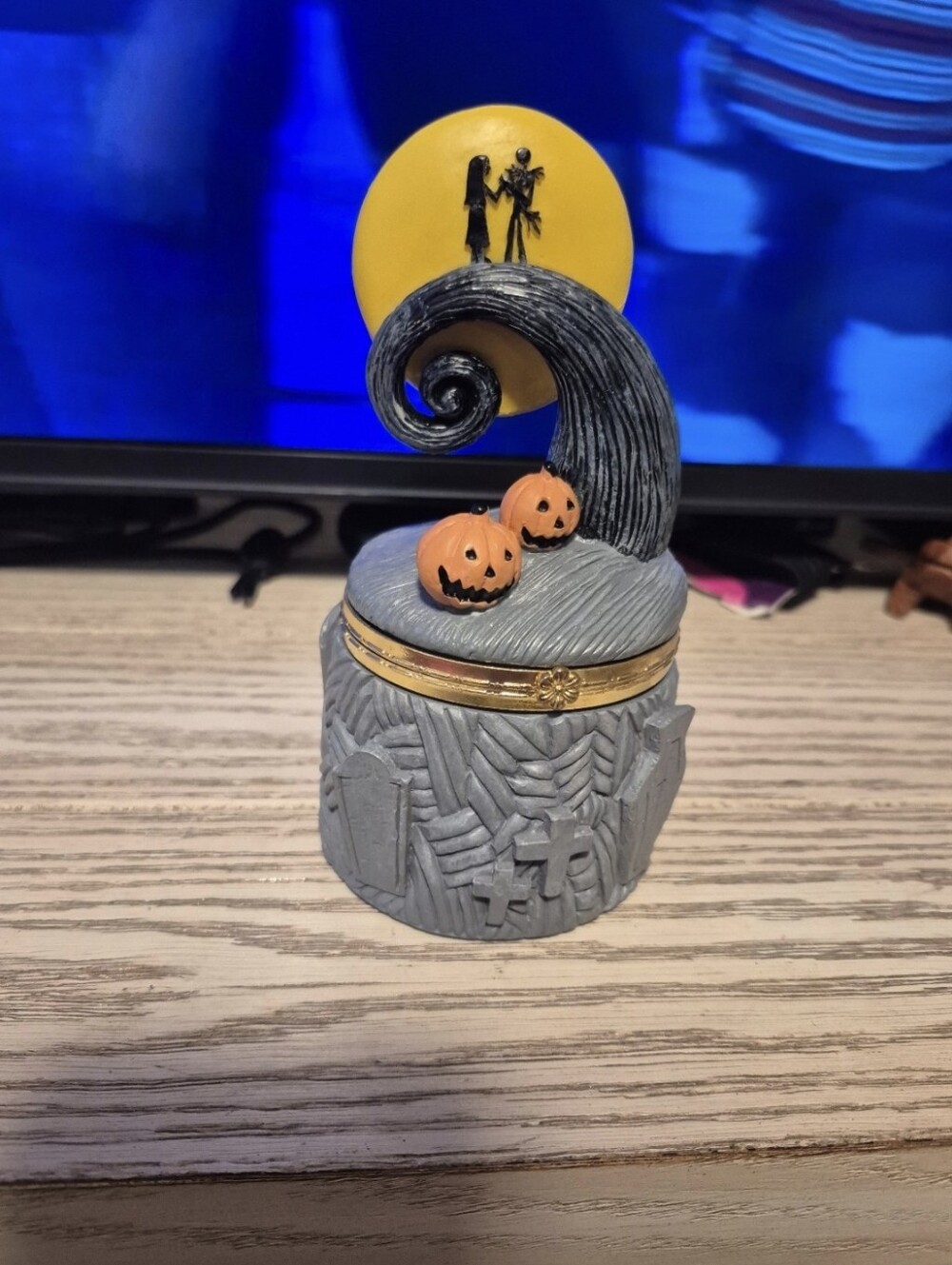 Nightmare Before Christmas Jack Skellington Halloween Trinket Box - Picture 3 of 11